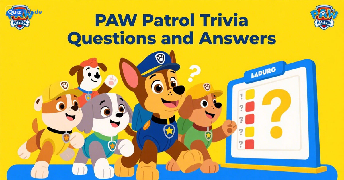 PAW Patrol Trivia Questions and Answers